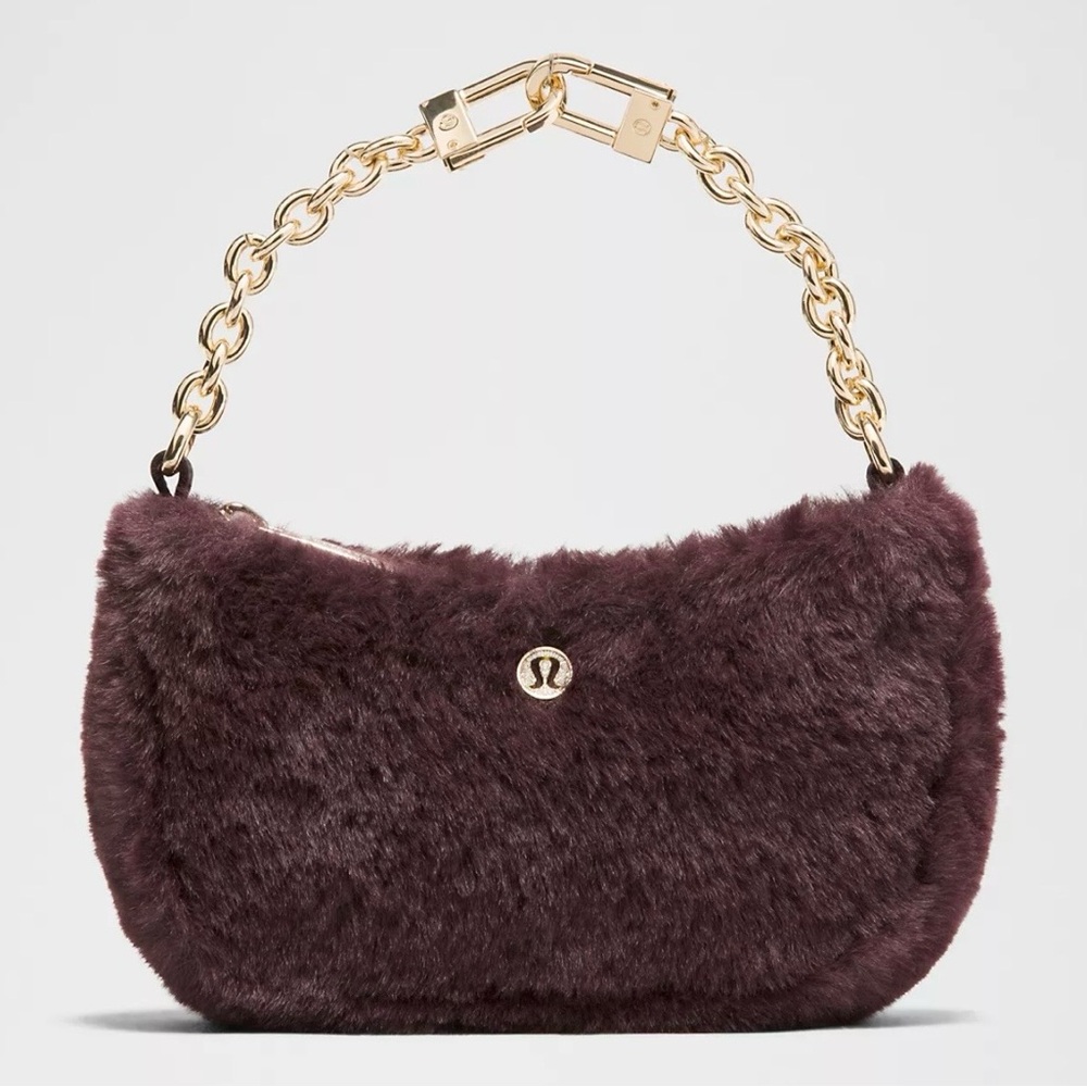 Lululemon City Essentials Mini Faux Fur Shoulder Bag - NWT